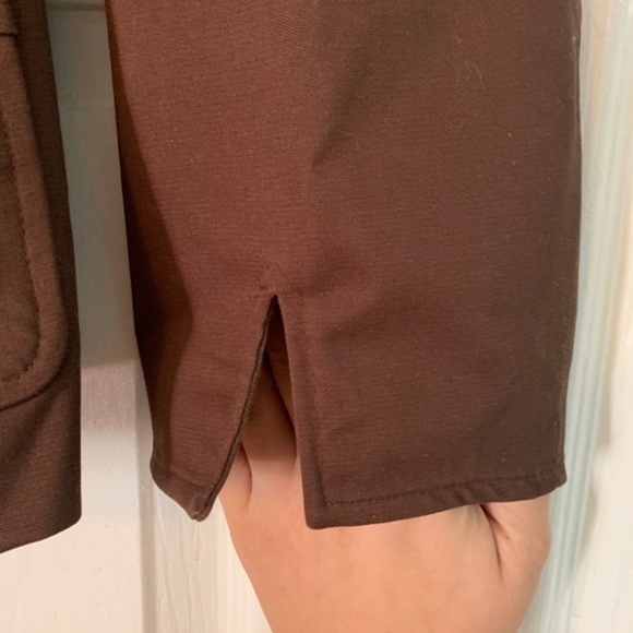 Brown 3/4 Sleeve Blazer by Apostrophe Size 4 - Picture 4 of 8